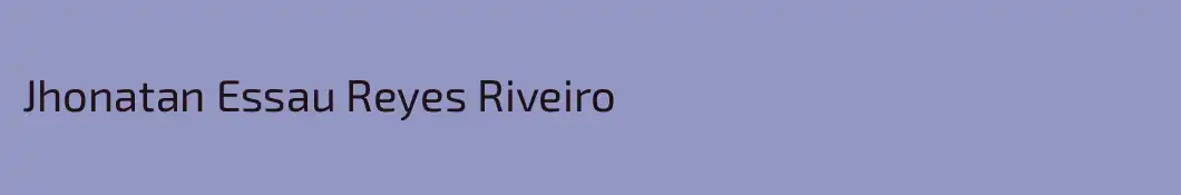Jhonatan Essau Reyes Riveiro